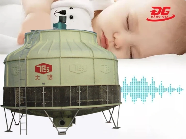 Tháp giải nhiệt TASHIN vận hành êm không gây ra tiếng ồn