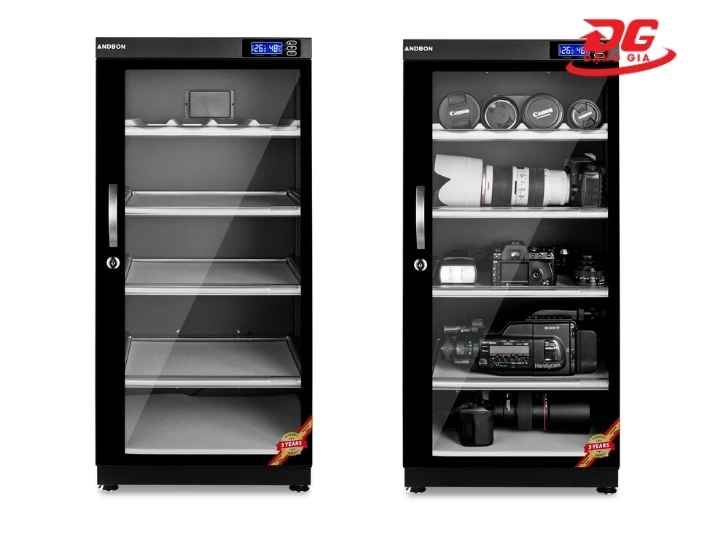 Tủ chống ẩm Andbon DS-125S có không gian rộng rãi