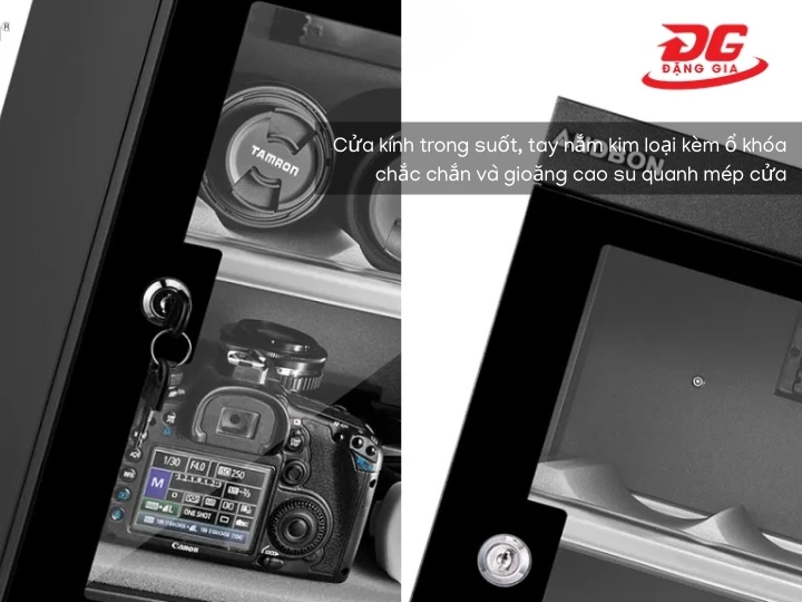 Tủ chống ẩm Andbon DS-125S thiết kế sang trọng 