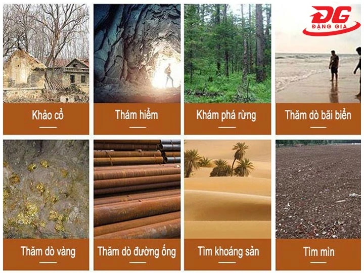 Ứng dụng của máy rà tìm kim loại dưới lòng đất