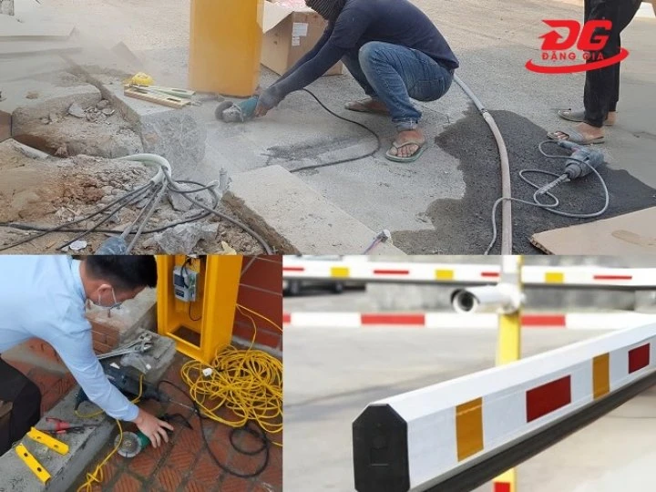 lắp đặt barrier tự động Baisheng BS-606