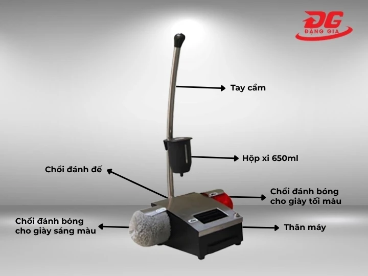 Cấu tạo của máy đánh giầy Silroad CX-1125B