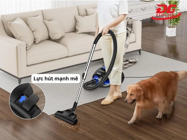 Máy hút bụi 1600W xử lý bụi bẩn siêu nhanh