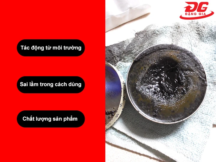 Nguyên nhân khiến xi đánh giày bị khô