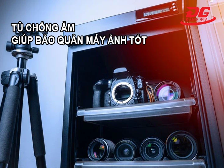 tủ chống ẩm bảo quản máy ảnh
