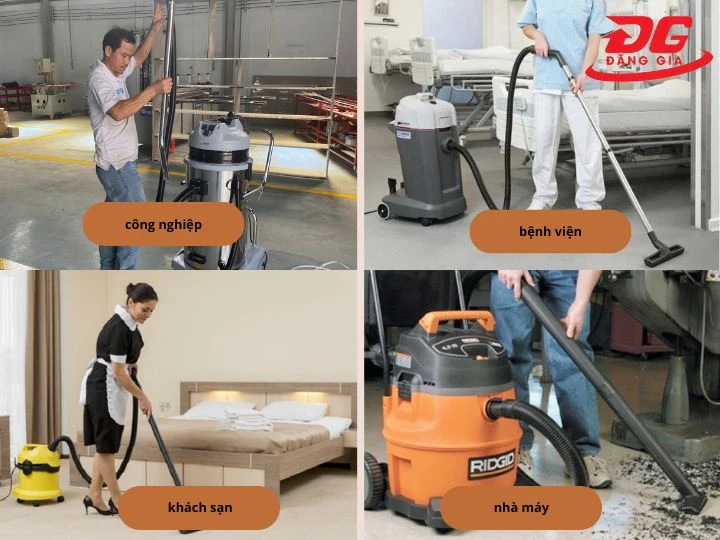 Ứng dụng của máy hút bụi công nghiệp