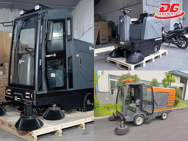 xe quét rác ngồi lái
