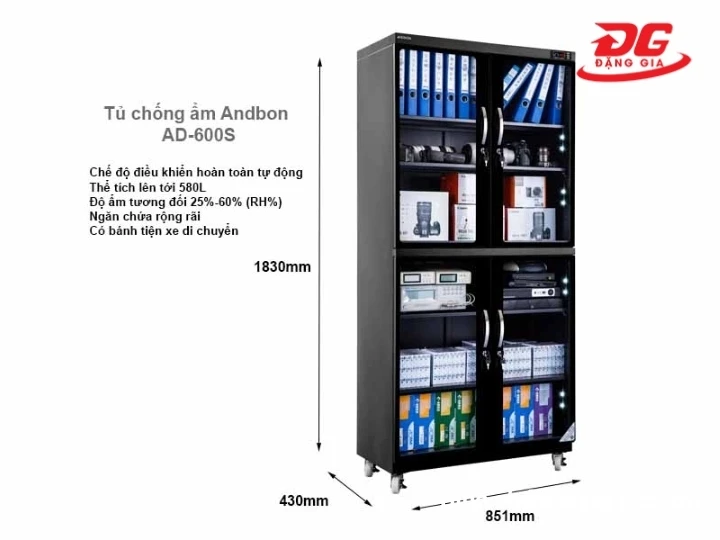 Tủ chống ẩm Andbon AD-600S (600 lít)