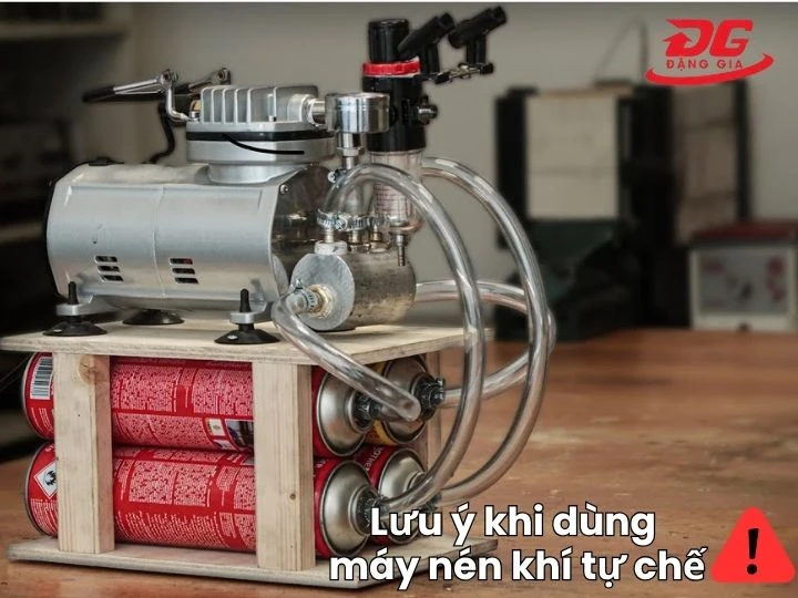 Máy nén khí tự chế và những lưu ý quan trọng