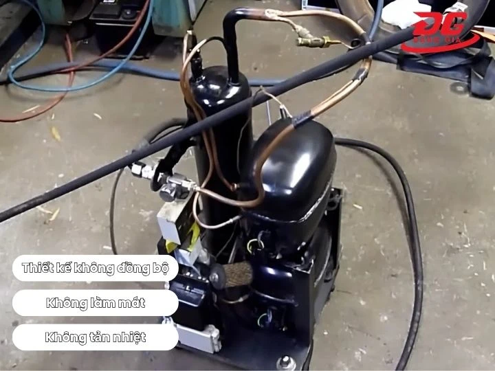 Máy nén khí tự chế nhanh hỏng hóc