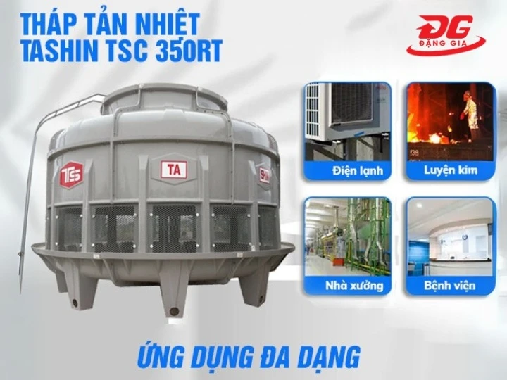 Ứng dụng của tháp giải nhiệt Tashin TSC 350RT