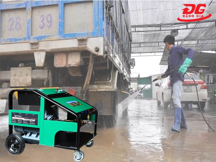cách sử dụng máy rửa xe tải