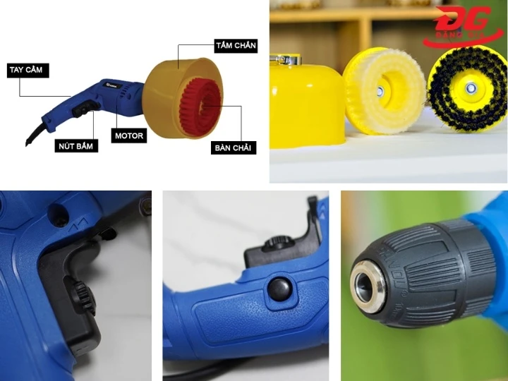 cấu tạo máy chà sàn Kumisai KMS 600