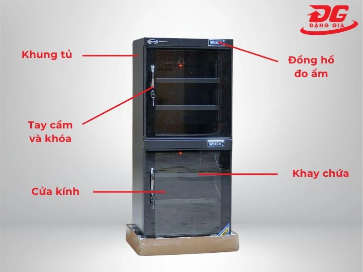 Cấu tạo tủ chống ẩm Kumisai DHC 200