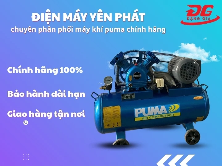 Điện máy Yên Phát cung cấp máy nén khí puma chính hãng