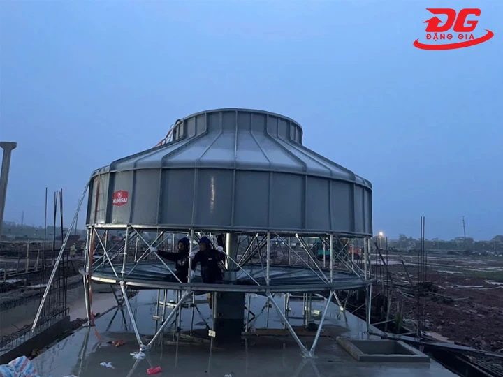 lắp đặt tháp giải nhiệt