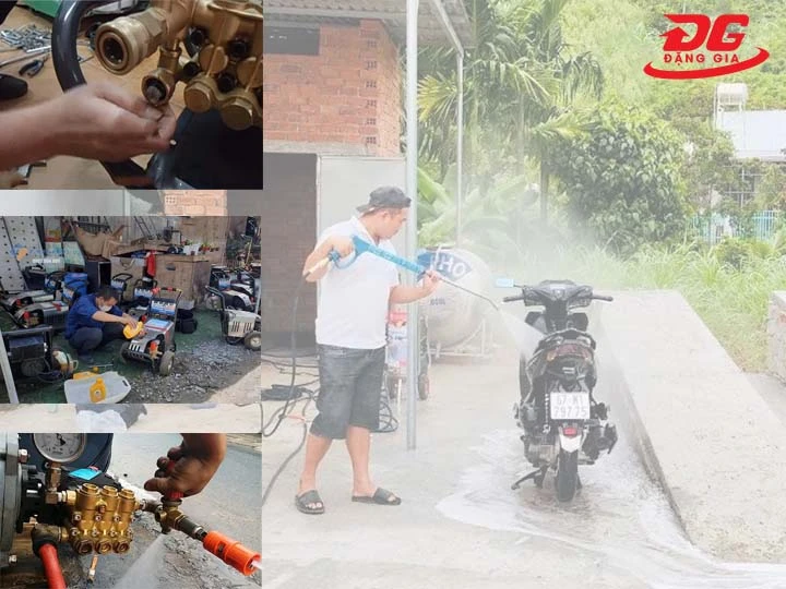 sau khi dùng máy rửa xe cao áp 1 pha
