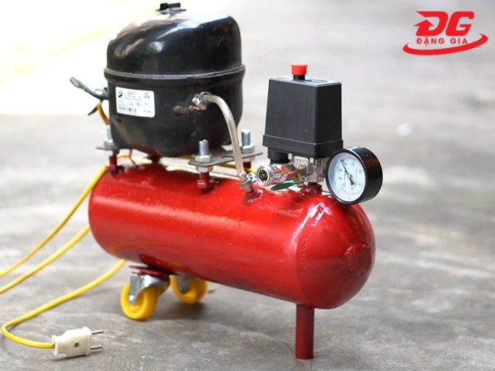 Block tủ lạnh cũ chế máy nén khí