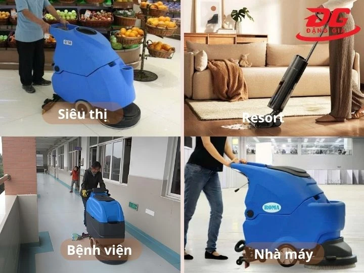 Ứng dụng của máy chà sàn roma