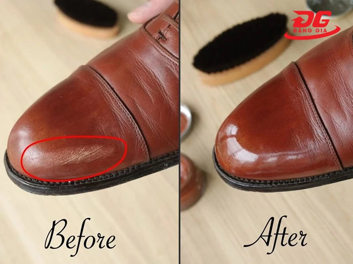 xi đánh giày giúp làm mất vết xước