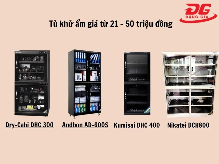 Bảng giá tủ khử ẩm từ 21 - 50 triệu đồng