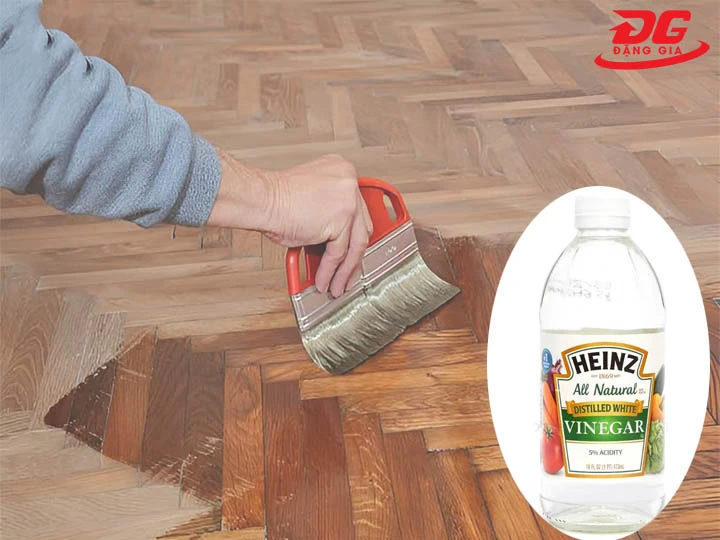 đánh bóng sàn gỗ bằng giấm