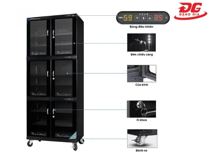 Cấu tạo tủ chống ẩm Dry-Cabi DHC 800