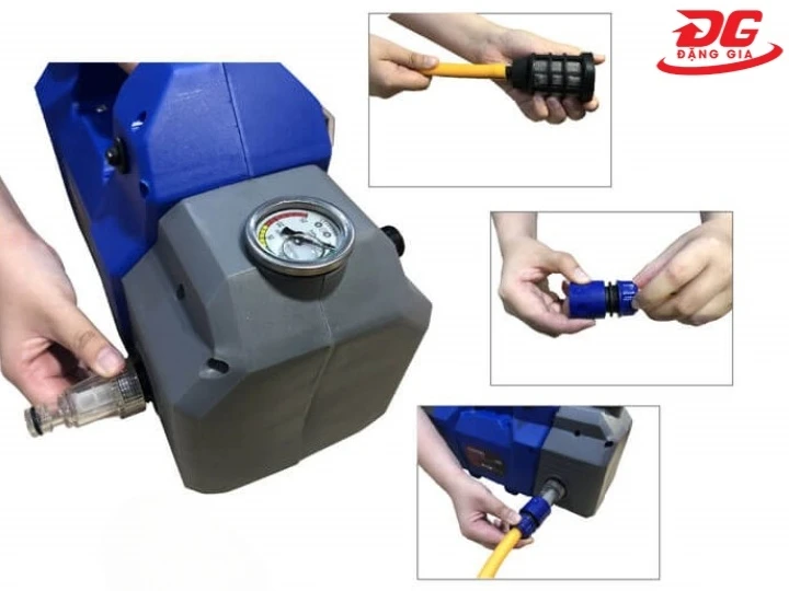 lắp đặt máy rửa xe Hyundai HRX815