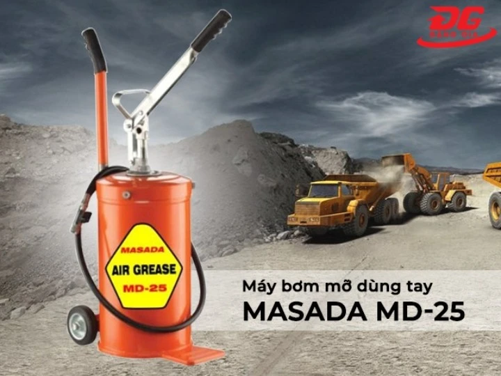 Máy bơm mỡ MASADA MD-25 vận hành ổn định