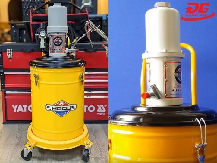 Máy bơm mỡ khí nén Kocu GZ-75B (45 lít) chắc chắn