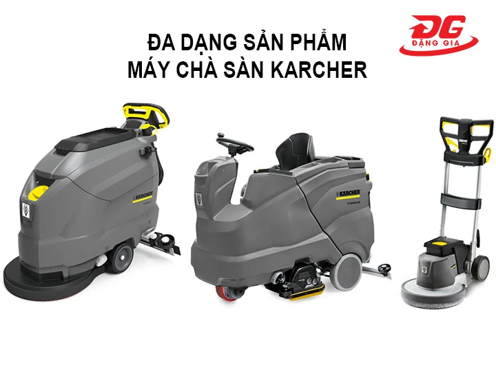 thiết kế của máy chà sàn Karcher