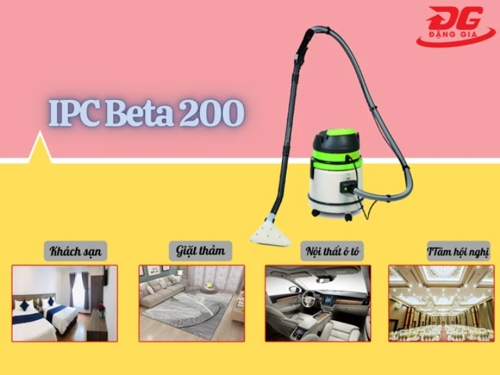 Không gian phù hợp cho Máy hút bụi giặt thảm IPC Beta 200
