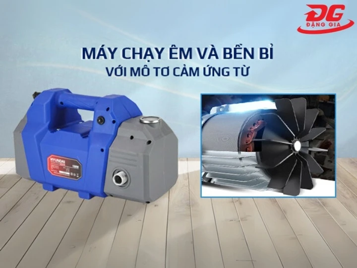 máy rửa xe Hyundai HRX815 1500W động cơ khỏe