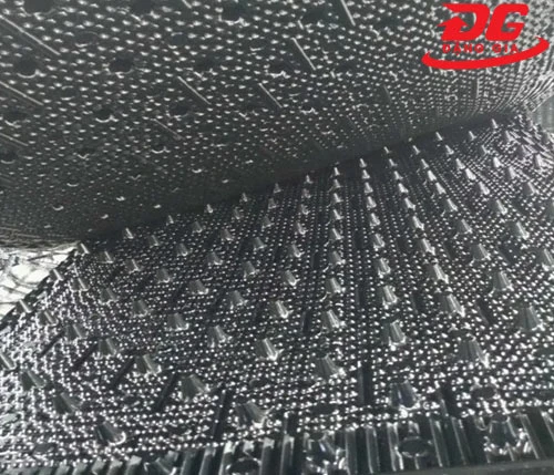 tấm tản nhiệt pvc cross flow cho tháp giải nhiệt nước