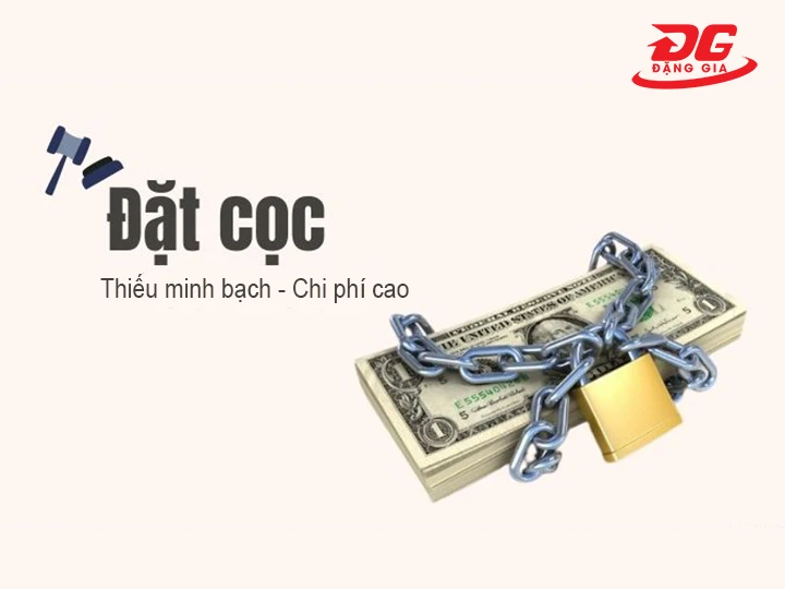 đặt cọc thiếu minh bạch, chi phí cao