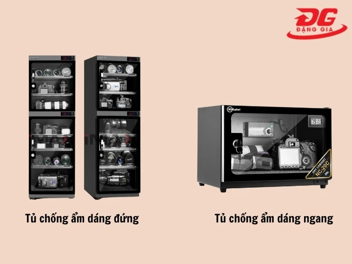 Tủ chống ẩm dáng đứng và ngang