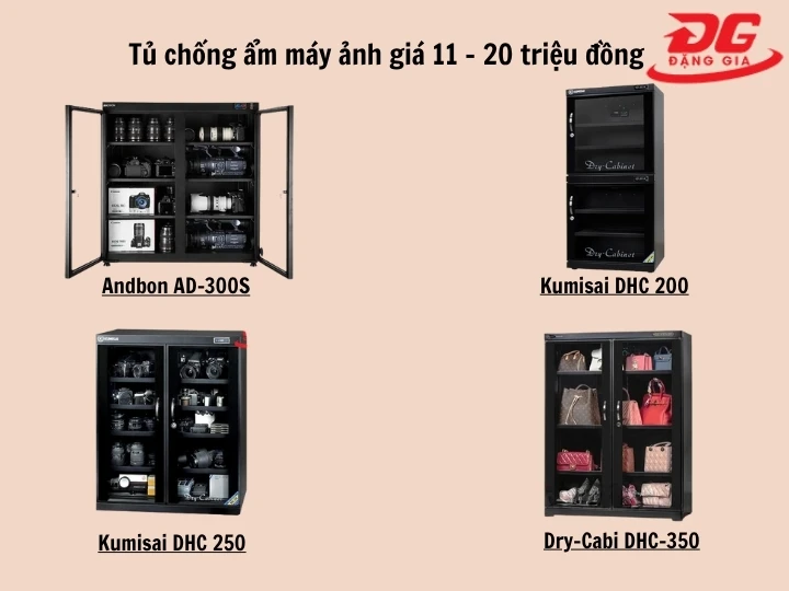 Tủ chống ẩm máy ảnh giá 11 - 20 triệu đồng