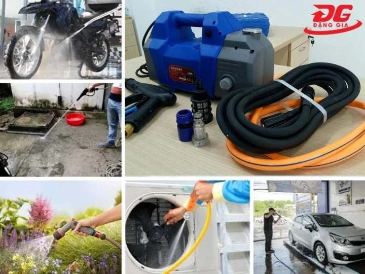 ứng dụng máy rửa xe Hyundai HRX815