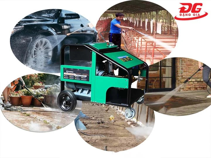 Ứng dụng máy rửa xe 3 pha