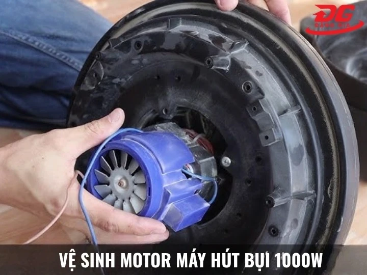Cách vệ sinh motor máy hút bụi 1000W đơn giản