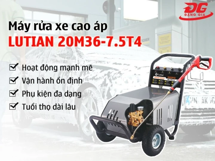máy xịt rửa xe Palada 20M36-7.5T4 bền