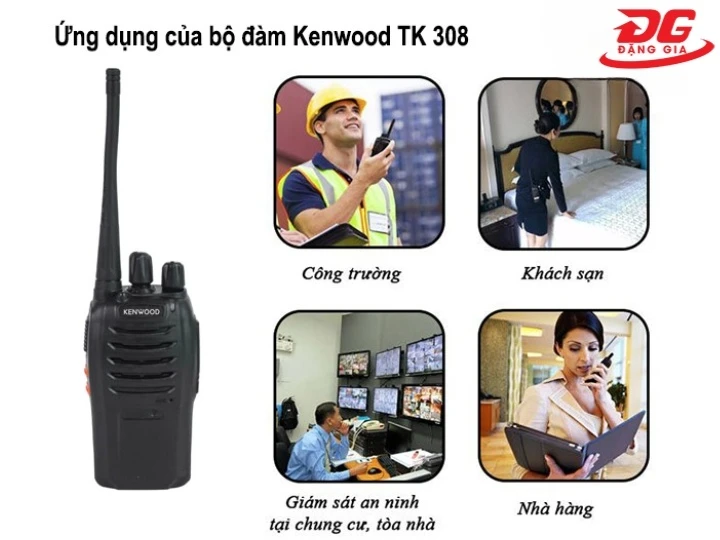 Ứng dụng của bộ đàm Kenwood TK-308