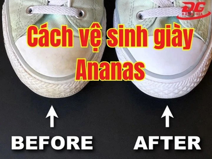 Cách vệ sinh giày Ananas: Chuẩn, Sạch mà không hỏng Form
