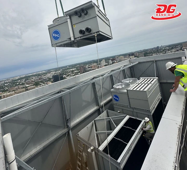 lắp đặt tháp làm mát BAC