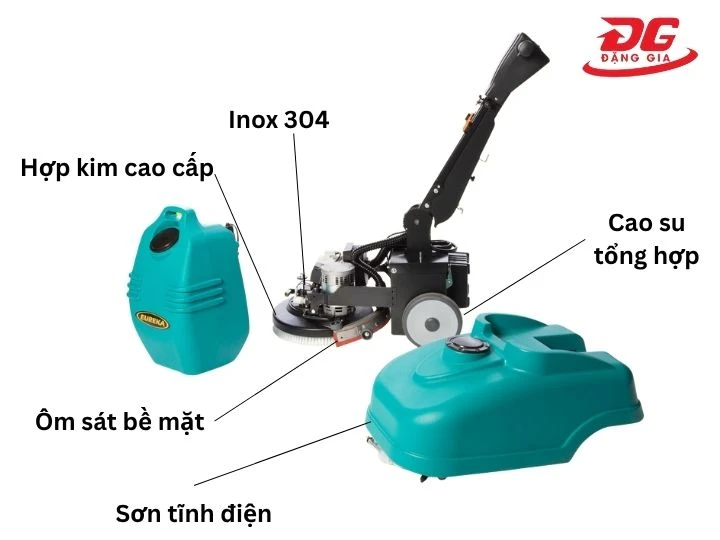 Máy chà sàn Eureka cấu trúc chắc chắn