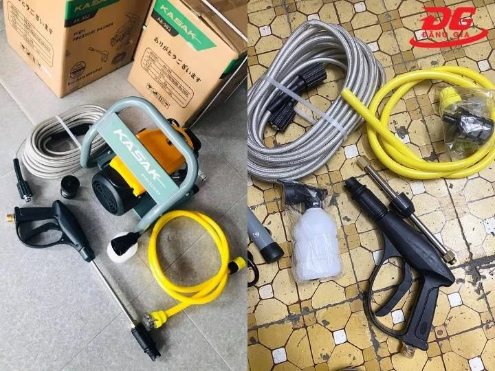 Máy rửa xe Kasaki đầy đủ phụ kiện