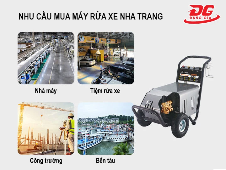 nhu cầu mua máy rửa xe Nha Trang