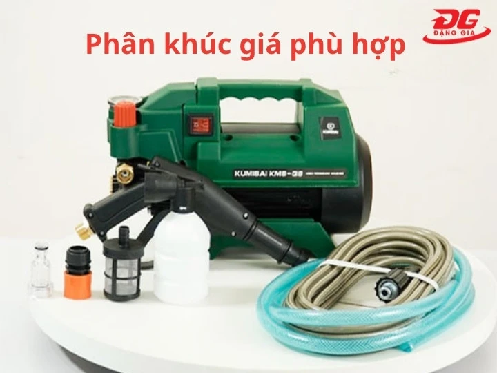 Phân khúc giá máy rửa xe Kumisai