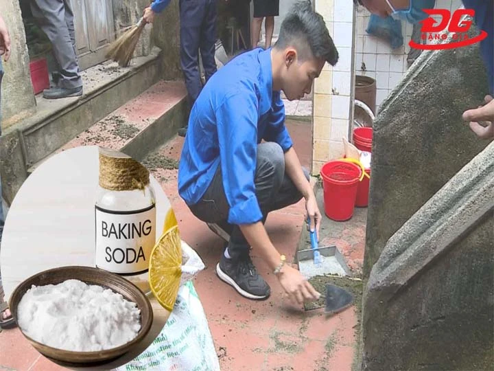 Diệt rêu mốc bằng baking soda