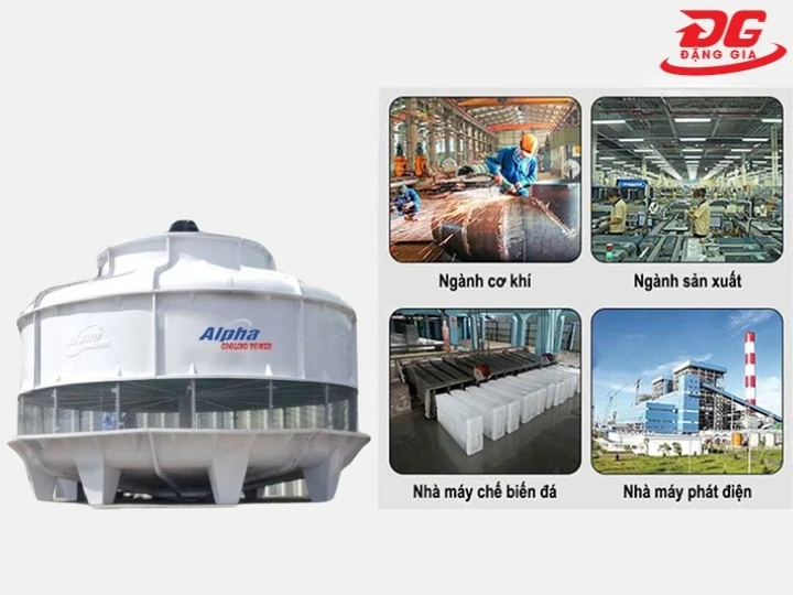ứng dụng tháp giải nhiệt nước Alpha 100RT